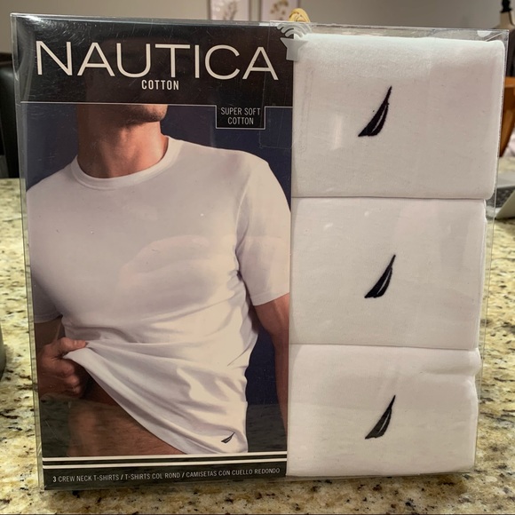 Nautica Underwear & Socks Nautica Crew Neck Cotton Tshirts 3 Pack